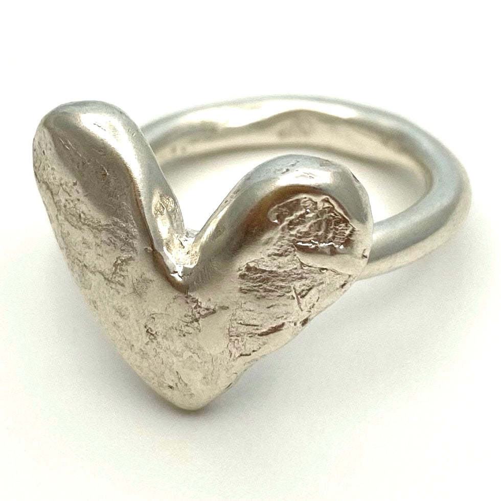 Heart Ring, Serling silver