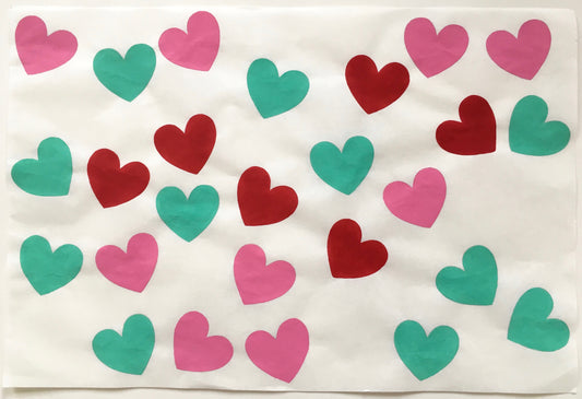 26 Hearts, Pink, Green and Rose - Andrea Corson