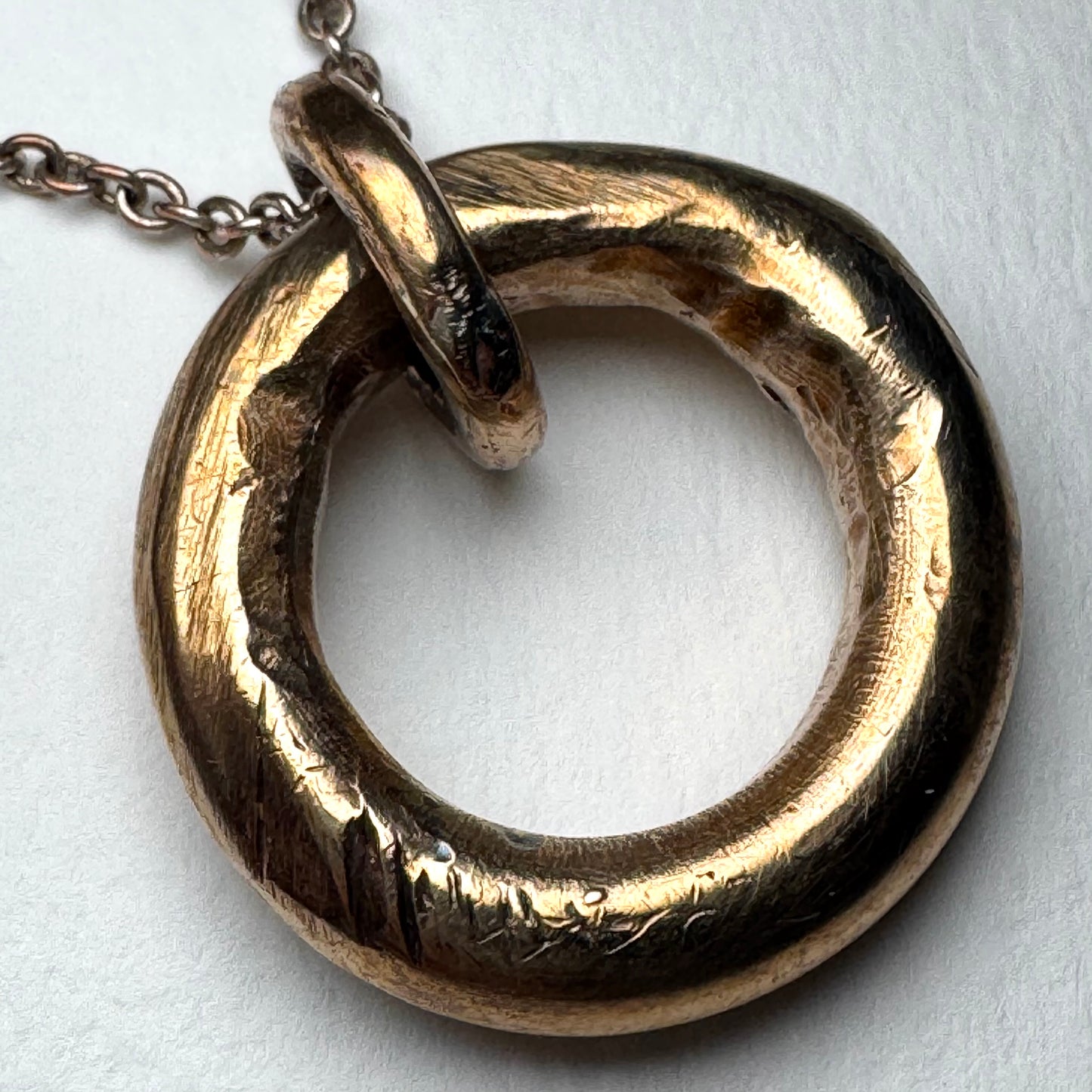 Bronze Diamond Ring Charm