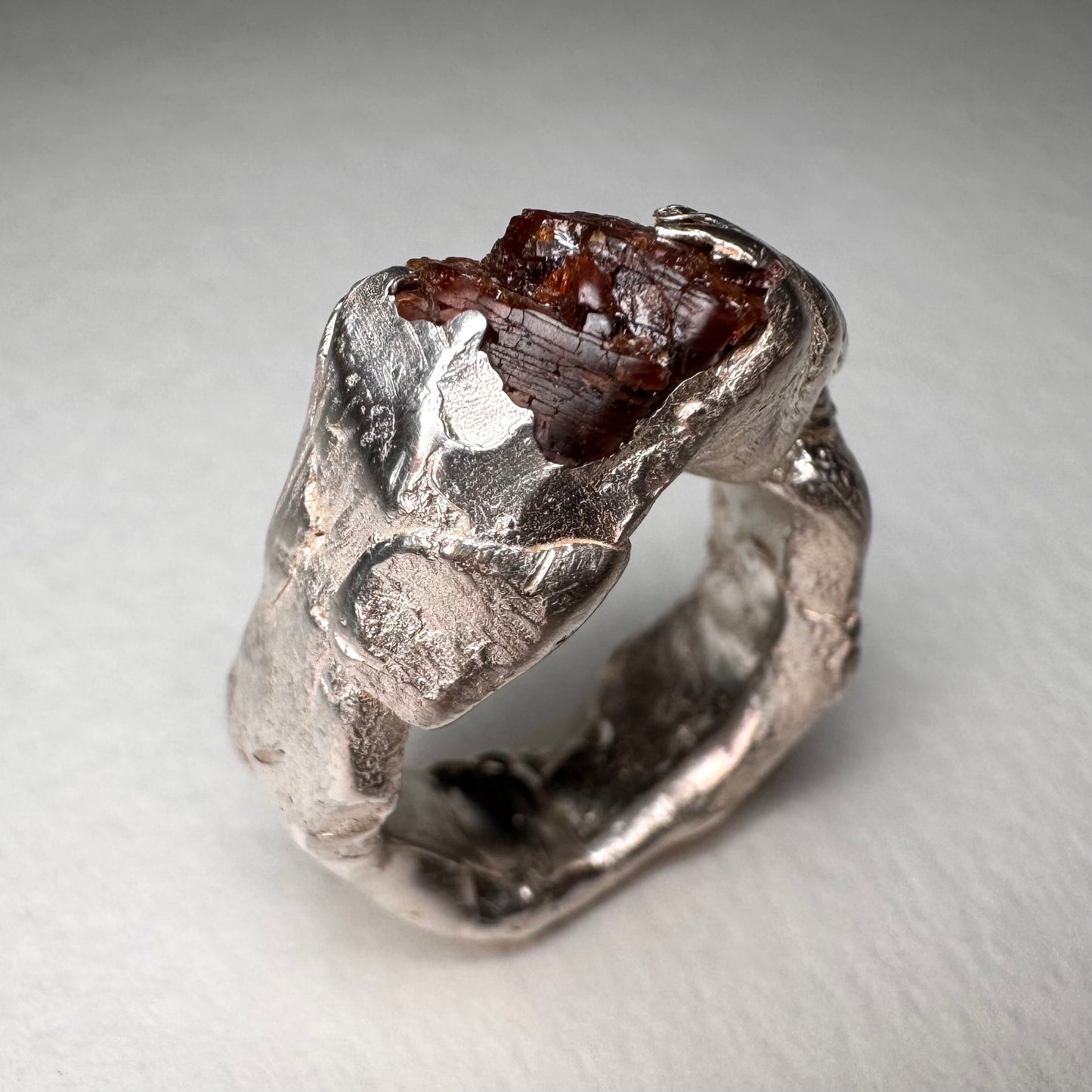Silver Ruby Ring - Andrea Corson