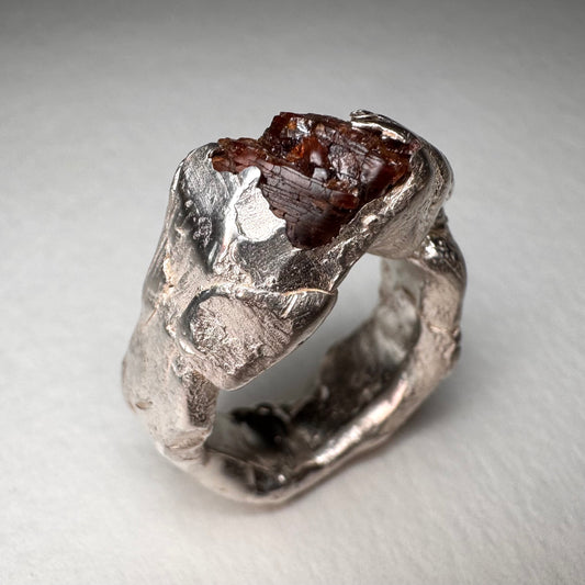 Silver Ruby Ring - Andrea Corson