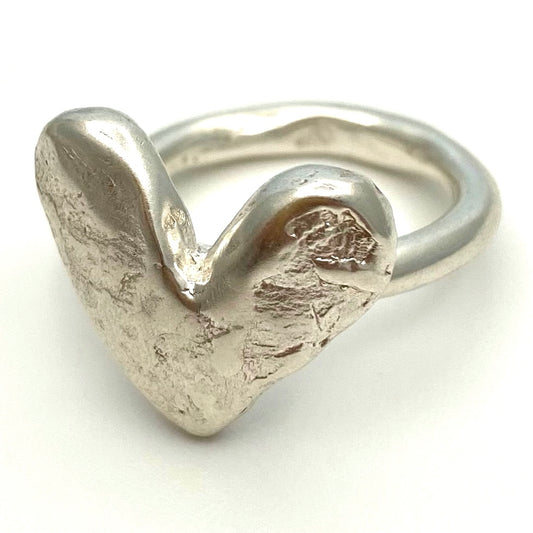Heart Ring, Serling silver 