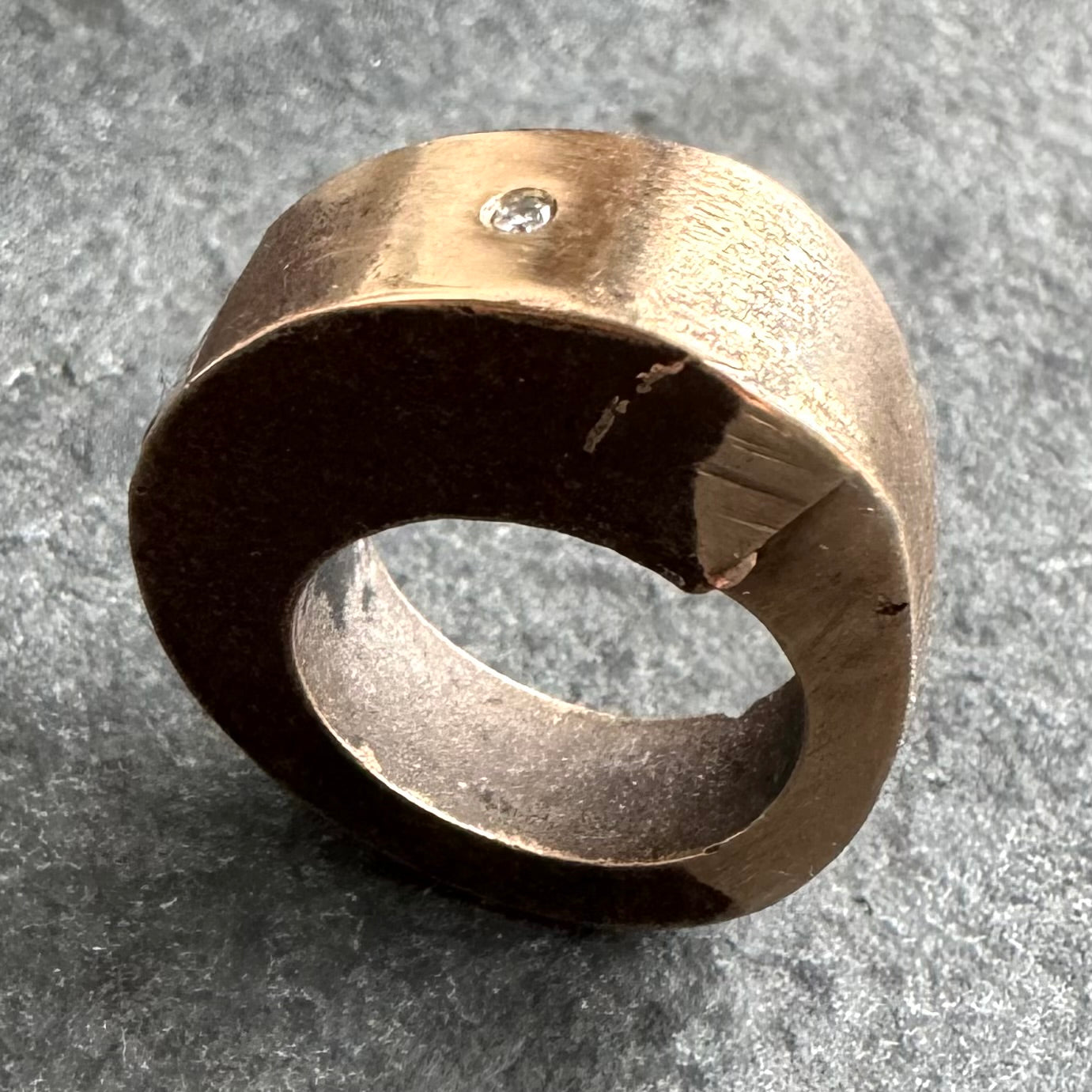 Diamond Pinky Ring