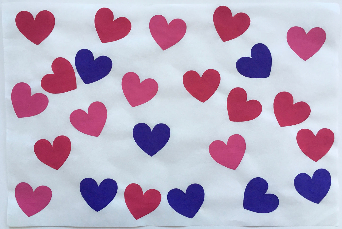 24 Hearts Pinks and Purple