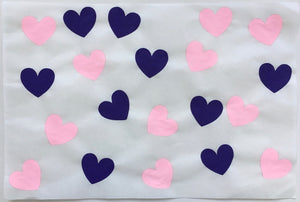 20 Hearts, Pink and Purple