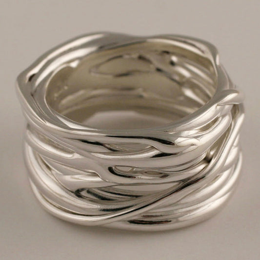 Surface Style Ring, sterling silver, Andrea Corson